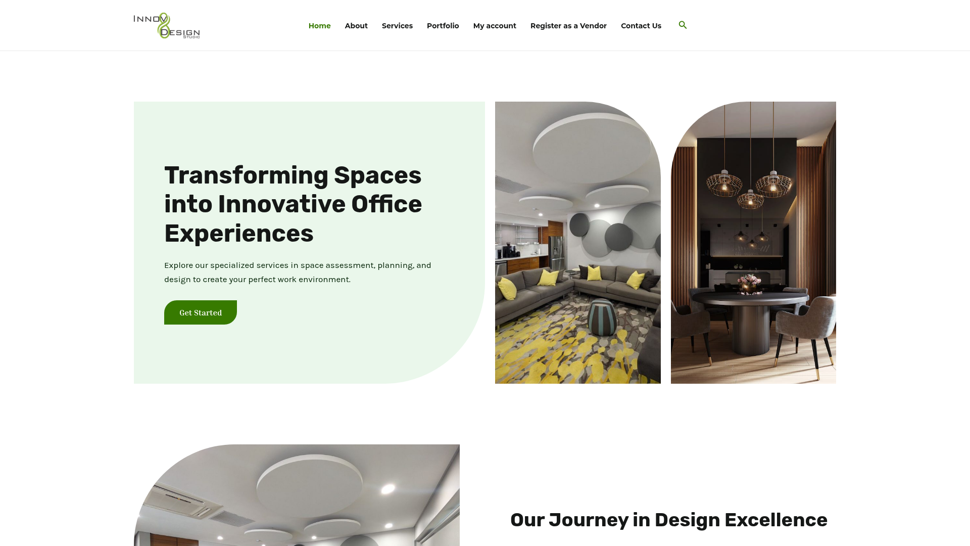 Innov8 Design Studio website