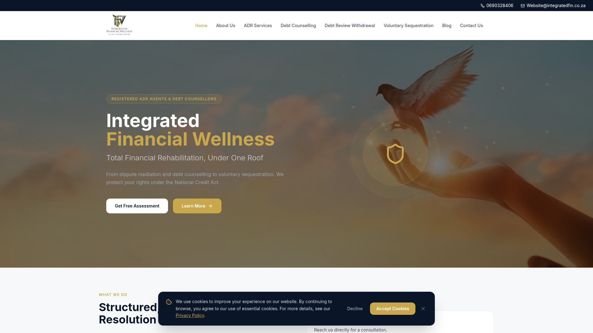 Integrated Financial Wellness website